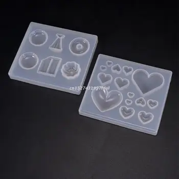 UV Rasina de Artizanat Face DIY Cristal Epoxidice Mucegai Bomboane în formă de Inimă Patch Decor Matrite de Silicon