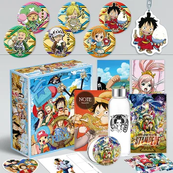 Anime One piece luffy geanta Cadou CASETA de jucărie Inclus Poster carte Poștală sticlă brățară pandantiv insigna pachet cutie cadou