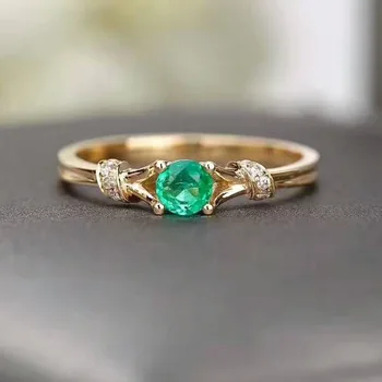 Popular Verde De Cristal Inel Simplu Elegant Doamnelor Inel Delicat Cadou Romantic Fabrica De En-Gros