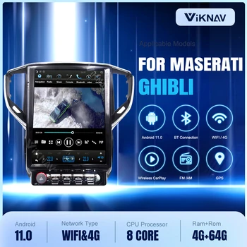 Android Radio Auto Pentru Maserati Ghibli 2014 2015 2016 Car Multimedia Player 12.1 inch Ecran Vertical Auto Stereo de Navigare GPS