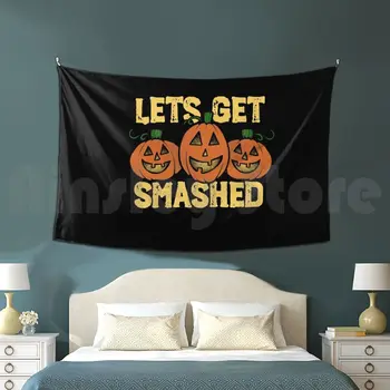 Să fii Strivit, Tapiserie Camera de zi Dormitor vă Permite să Obțineți Spart Petrecerea de Halloween Dovleac de Halloween Dovleci Amuzant