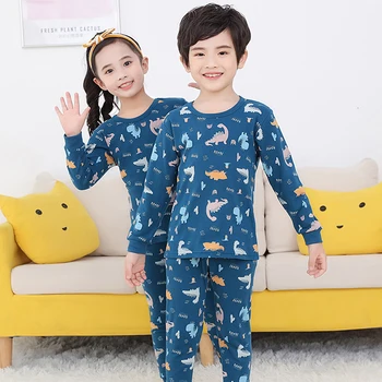 haine pentru copii lenjerie de corp set de haine de iarnă pentru copii băiat de Desene animate pentru copii, haine fete haine de iarnă pijamale forgirlsSpring & Toamna