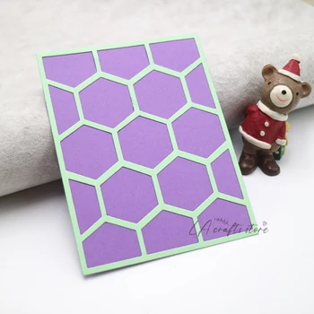Ambarcațiunile de Tăiat Mor Hexagon Moare de Tăiere Felicitare Album DIY Decorative Coperta Albumului Cărți de Hârtie Instrument de Luare