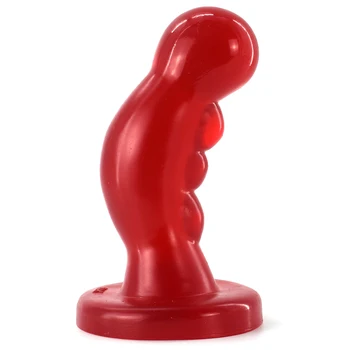 NNSX Convex anal plug nou vin roșu penis artificial sex produs pentru femei masturbare mare fals dick pentru barbati sex jocuri fundul plug adult