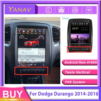 2 Din Android casetofon Pentru Dodge Durango 2014-2016 Verticale GPS Navi Radio Auto Audio Stereo al Mașinii Player Multimedia Unitate Cap