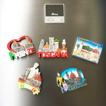 QIQIPP Florența, Italia, trei-dimensional peisajul cultural turistice, suveniruri magnetice frigider însoțire cadouri