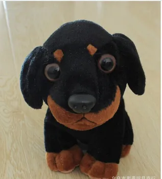 10 bucati o mulțime minunat negru mic câine jucărie chestii drăguț câine papusa cadou aproximativ 20cm