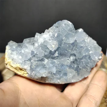 358g Natura Roughl Albastru Cluster de Cristal Mineral Specimen Vrăjitorie Feng Shui Piatră de Vindecare de Energie Decor Acasă