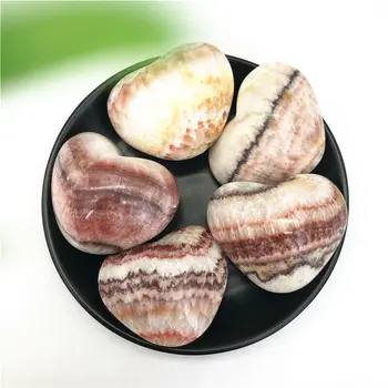 1 BUC Naturale de Carne de Porc în Formă de Inimă Bacon Roșu Textura Pietre de Cristal de Vindecare Decor Pietre Naturale și Minerale