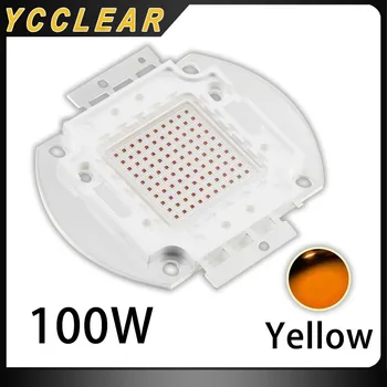 100W Lumina de Mare Putere Margele Galben 590-595nm 20-24V 3000mA LED Chips-uri Pentru DIY Reflector semnalizator Lampă de Urgență