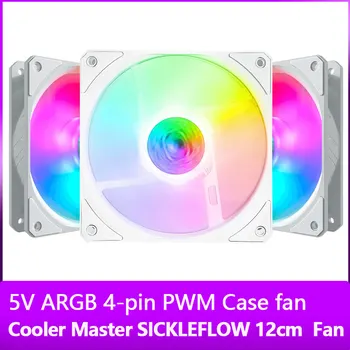 Cooler Master SICKLEFLOW 12cm ARGB 5V Adresabile RGB SINCRONIZARE PWM Liniștită Șasiu de Răcire CPU Cooler Fan 120mm Caz de Calculator Fani