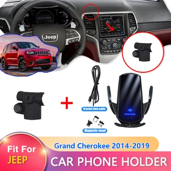 Pentru Jeep Grand Cherokee WK2 MK4 2014~2019 Wireless Încărcător de Mașină de Montare Suport de Telefon Gravitate GPS SmartPhone-ul Auto de Interior Montaj