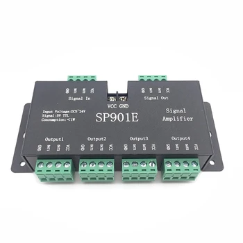 SP901E Amplificator de Semnal LED Pixel Amplificator de Semnal pentru WS2813 SK6812 WS2812B WS2811 Vis Programabil Culoare LED Stirp DC 5-24V