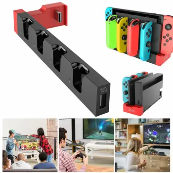 Pentru Nintendo Comutator Bucurie-Con-Pro 4 In 1 Controler de Încărcare Dock Stand Incarcator ZE