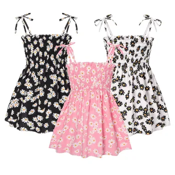 2021 Vara fete haine de moda de flori rochii jocuri pentru Copii Fete Copii Daisy Rochia Floral rochii de Plajă pentru Copii bimba