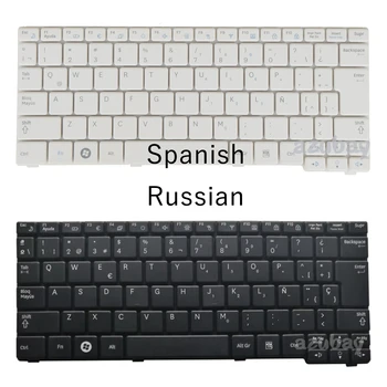 Rusă, latină, spaniolă Tastatură Pentru Samsung N143 NPN143 N148 NPN148 N150 NPN150 N158 NP158 autostrada n145 N128 NB20 NB30 Alb / Negru