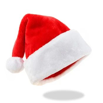 Pălărie De Crăciun De Lux De Înaltă Calitate, De Crăciun Pălărie Cald Gros Capace De Adult Copil Capac Moș Crăciun Pălării De Petrecere Decoratiuni Pentru Casa