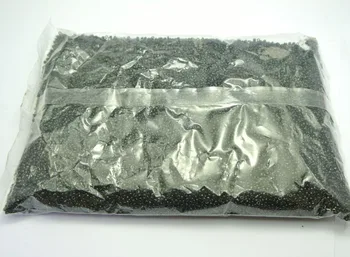 10000 de Sticlă Opacă de Margele de Semințe de 1,5 mm (15/0) Negru + Cutie de Depozitare