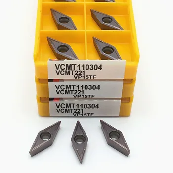 De cotitură a introduce VCMT110304 VP15TF de înaltă calitate carbură de a introduce built-in instrument de cotitură VCMT 110304 metal strung CNC piese de instrument
