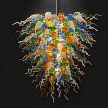 De lux Becuri Led 110v/240v Villa Mână de Lumină Aruncat de Artă din Sticlă Candelabru de Iluminat