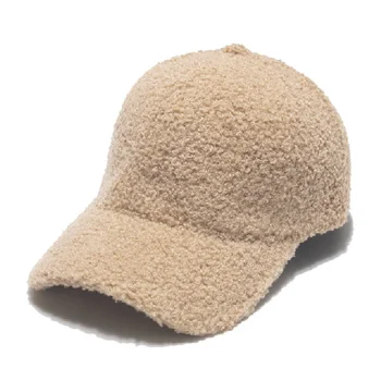 Șapcă De Baseball Femeie Gros Cald Faux Blana Solid Snapback Pălării De Iarnă De Toamnă Capace Casual Parasolar Trucker Hat Retro Os Pălării