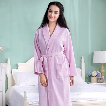 Kimono De Vară Halat De Bumbac Bărbați Femei Sexy Halat De Baie Vafe Halate Moi Neglijeu Homme Badjas Somn Lounge Sleepwear