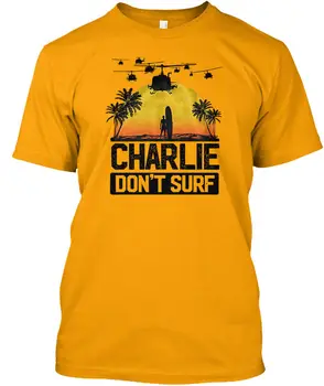 T-Shirt 2019 Brand de Haine Slim Fit de Imprimare de Moda T-Shirt pentru Bărbați Îmbrăcăminte Charlie NU Surfer Casual din Bumbac Tricou