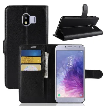 Pentru Samsung Galaxy J4 2018 Caz Piele Flip Caz De Telefon Pentru Samsung Galaxy J4 2018 Portofel Piele Stand Acoperi Filp Cazuri