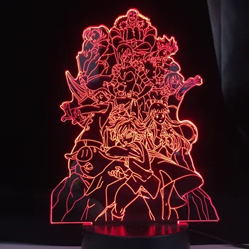 Anime Șapte Păcate De Moarte Caracter Lampa De Copii Ziua De Nastere 16 Culori Schimbare Cadou Cameră Decor Lampa De Control De La Distanță Luminile De Noapte