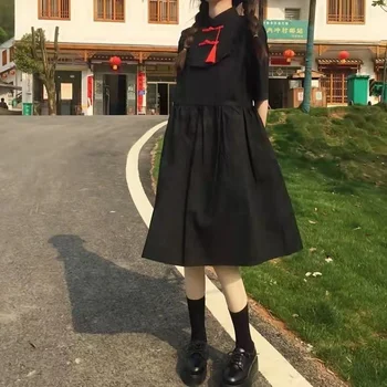 Noi Japonez Harajuku Epocă Gothic Lolita Rochie Femei De Vară Stil Chinezesc Cheongsam Rochie De Printesa Liber Rochii De Petrecere