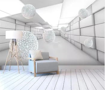 Personalizate Orice Dimensiune Spațiu Abstract 3D Sfera Murală Tapet Dormitor, Living Fundal de Decor Acasă Tapet rezistent la apa Mural