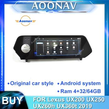 2din Android auto stereo multimedia player Pentru a-Lexus UX200 UX250 UX260h UX360t 2019 mașină ecran tactil de navigare GPS unitatea de cap