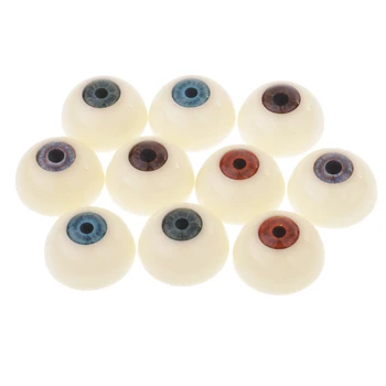 10 buc 30 mm Jumătate Rotund din Plastic Gol Ochilor Albastru maro Maro Purpuriu Ochi Păpuși DIY Face si Reparatii Accesorii