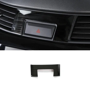 Pentru Nissan Navara 2017-2020 Inoxidabil Negru Interior Auto Lumina de Urgență Comutatorului Lămpii de Avertizare Butonul Capacului Ornamental accesorii Auto