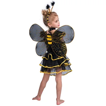 S-L Fete De Albine Insecte Cosplay De Copii Pentru Copii De Halloween Fairy Hornet Costum Carnaval De Purim Parada Spectacol De Teatru Jocul De Rol Rochie De Petrecere