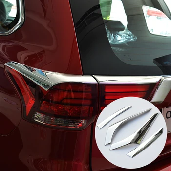 ABS Cromat Pentru Mitsubishi Outlander 2016 2017 Accesorii Auto pentru Lumina din Spate Spranceana Acoperi Tăiați Coada de Lampa cu Lumini de Cadru Autocolant