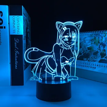 Nu te juca cu Mine Dor Nagatoro Anime Lumină LED pentru Decor Camera RGB Culoare Schimbare Lumini de Noapte Cadou Manga Nagatoro 3D Lampa