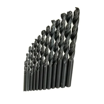 13Pcs/Set Negru HSS Răsucite Burghiu Set de 1,5 mm-6,5 mm poftă de mâncare Direct Shank Twist Set burghie pentru Lemn Metal