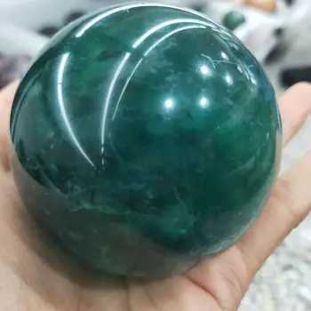 Fluorit glob de Cristal Natural de Cuart Verde Decor Acasă Reiki Minereu de Energie Piatră de Vindecare Minerale Manopera Fengshui DIY Cadou