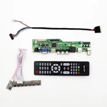 TV LCD de pe placa de control cu TV AV VGA Audio USB compatibil HDMI pentru 1366X768 LCD B116XW03 V0 B140XW01 V0 NT156WHM-N10