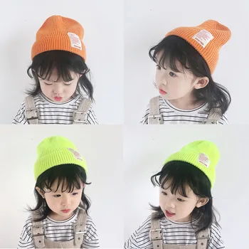 Coreea de sud a copiilor de lână, pălării de copil guaalu toamna/iarna stil baby capac băieți și fete tricotaje pălărie trend