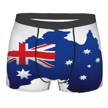 Boxer Barbati Lenjerie De Corp De Sex Masculin Chilotei Australia Pavilion Harta Pantaloni Scurți Boxer Pantaloni Scurți Confortabil Homme