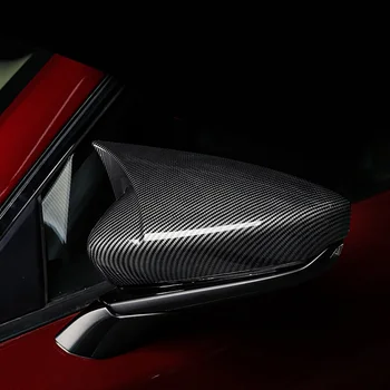 Fibra de Carbon ABS Rama Oglinda Retrovizoare Ornamente Pentru Mazda 3 Axela BP 2019 2020 Capace de Oglinzi Autocolante de Exterior Piese de Styling 2 buc