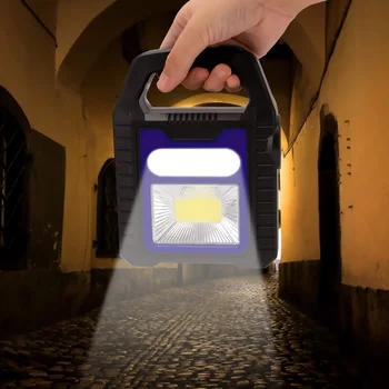 Z20 Portabil Solar Lanterna LED COB Lampă de Lucru rezistent la apa de Urgență Reflectoarelor USB Reîncărcabilă lămpii de control în aer liber, Drumetii, Camping