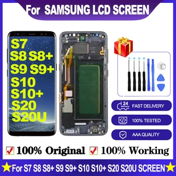 Original AMOLED Ecran LCD Pentru Samsung Galaxy S7 S8 S9 S20 Pantalla Ecran de Înlocuire G950 G950F Ecran Tactil Digitizer
