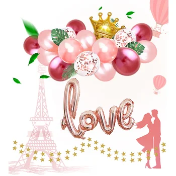 12 Inch Baloane Latex Cu Aer Set Pompa Dragoste De Ziua Căsătorească Propune Partidul Decor Acasă, Hotel, Sala De Nunta Decor Instrumente