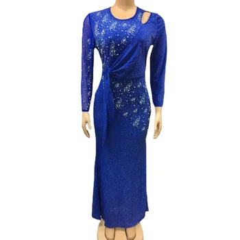 Albastru Rochii Maxi Africa De Îmbrăcăminte Din Africa Rochii Pentru Femei Musulmane Rochie Lunga De Moda De Înaltă Calitate Din Africa Rochie Pentru Doamna