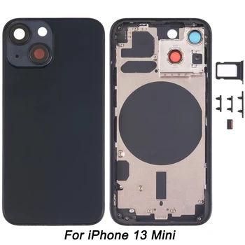 Pentru iPhone 13 Mini Înapoi Capacul Carcasei cu Cardul SIM & Taste Laterale & Lentilă aparat de Fotografiat