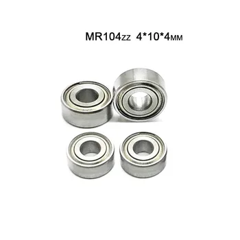 10buc/Lot de Înaltă Calitate MR104ZZ 4x10x4mm Perete Subțire Rulment Profunde Groove Mini Rulment in Miniatura 4*10*4 mm