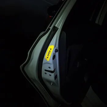 4 bucati/set de ușa de avertizare autocolante reflectorizante Pentru Peugeot 206 207 208 301 307 308 407 2008 3008 4008